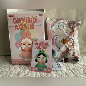 POP MART Crybaby Crying Again - What a Frog - Authentic